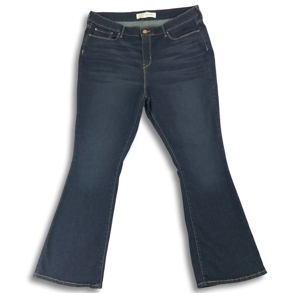 Signature by Levi Strauss Jeans Womens 20M Blue Mid Rise Bootcut Dark Wash 38x30 - Picture 1 of 7